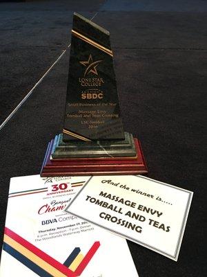 Massage Envy Tomball is Lone Star College-SBDC's Small Business of the Year