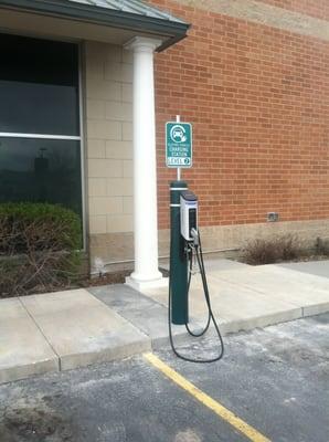 ...They have a Charging Station in the parking lot...How cool is that...!!!