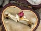 Ruby and diamond ring