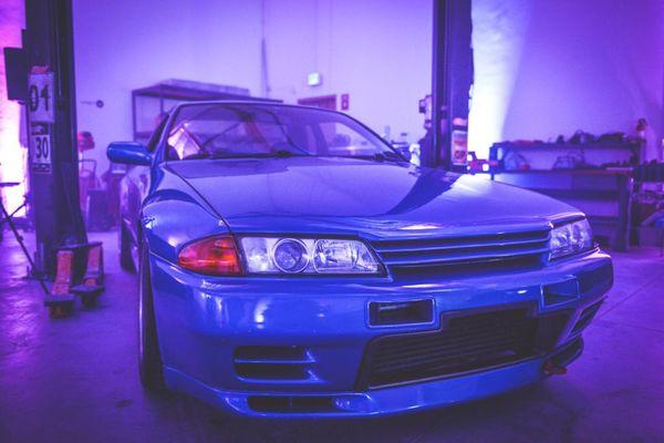 One of the R32 GTR housed in the studio