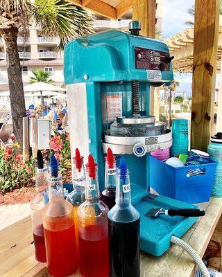 Shave ice Pool side