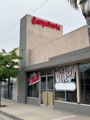 Here's an exterior photo of a Carpeteria store that is still open @ 2501 E. Main St. in Ventura CA.