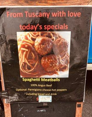 The Special- Spaghetti & Meatballs