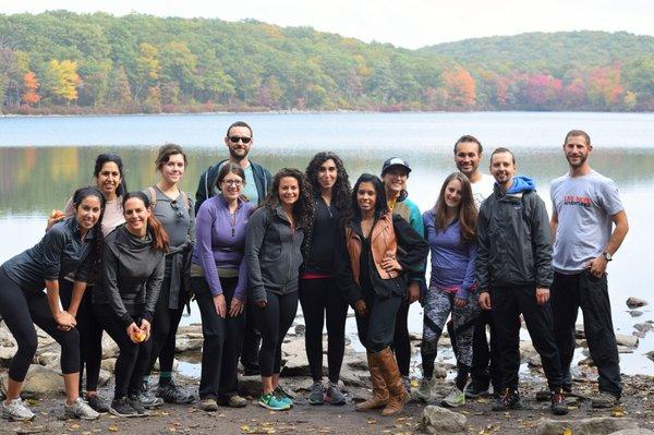 Hiking group shot