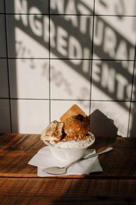 Small batch ice cream made in-house from 100% all-natural ingredients - amen!