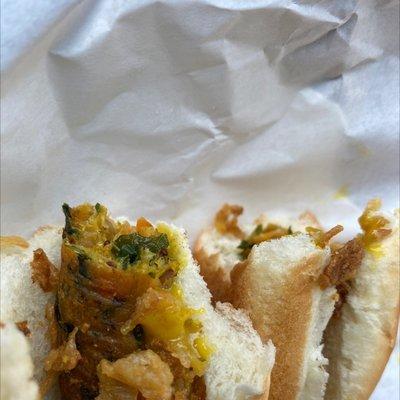 Veggie hot dog