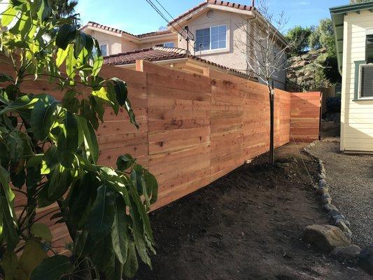 Front Yard Fence: After