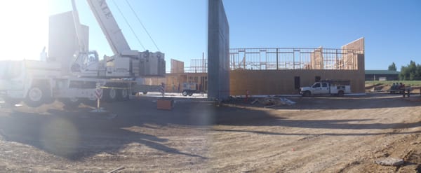 Working on the Benjamin Franklin School in Colorado Commercial Construction and Framing