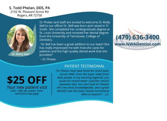 $25.00 off New Patient appointment.