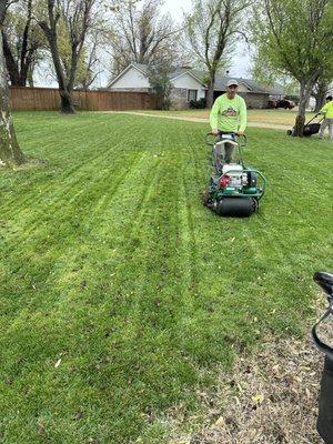 Overseeding, Aerating