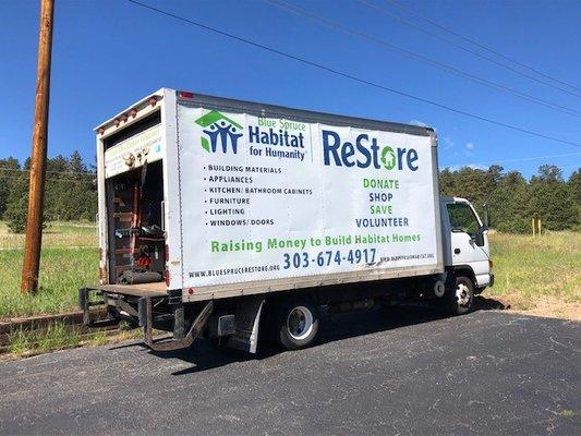 Donations accepted for Blue Spruce Habitat for Humanity ReStore in Evergreen