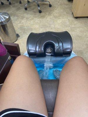 getting my toes done