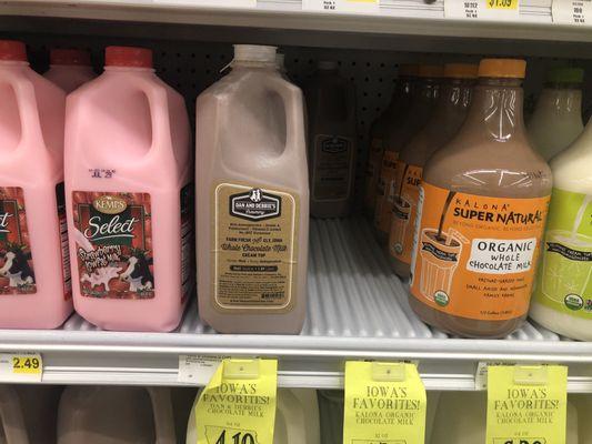 I (almost) only see strawberry milk in the Midwest.  It's awesome.