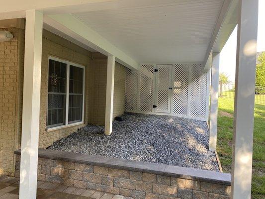 Deck and patio