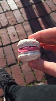 Vegan Gluten Free Raspberry Macaron