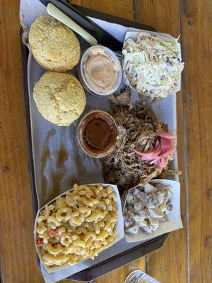 Pulled pork platter