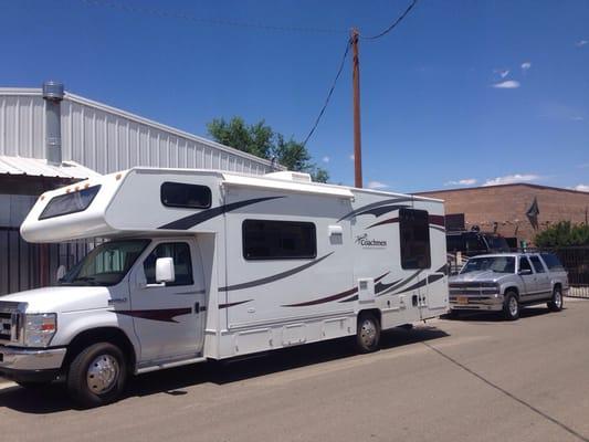 The 2012 Coachmen Freelander at Tony's RV Service in July '14...