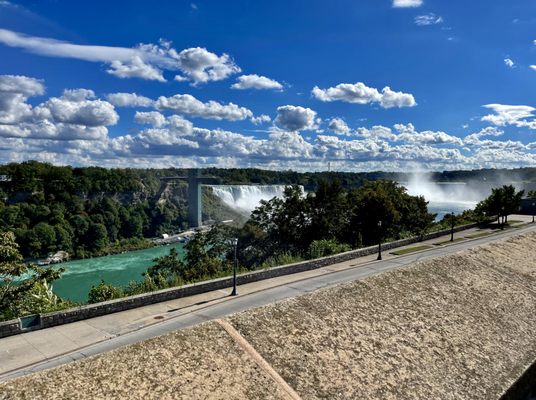 View of Niagara Falls from Ontario, Canada !