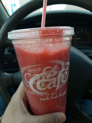 Fresh strawberry smoothie