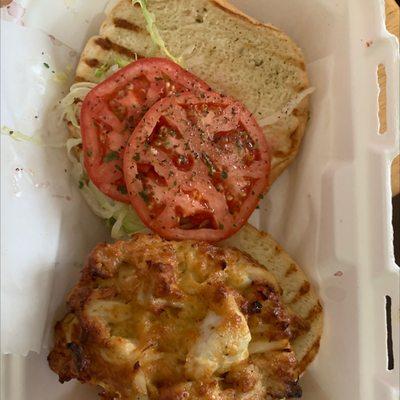 Crabcake with jumbo lump crab meat One of the best crabcakes I've tasted on the Eastern shore