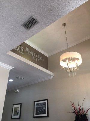 Entry way light and sign