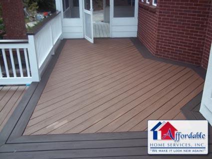 A deck built by Affordable Home Services - Check out our website for more samples of our work www.ahsremodeling.com