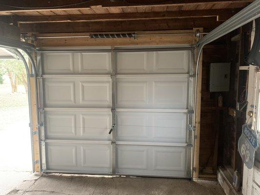 New door and new wood