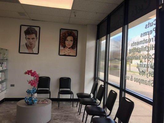 Clean local hair salon with great prices and service!