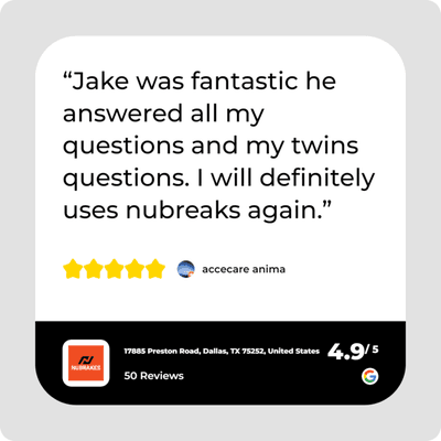 Customer review in nubrakes preston dallas