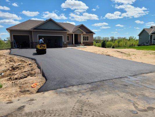 New construction driveway