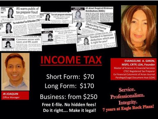 Income tax ad.