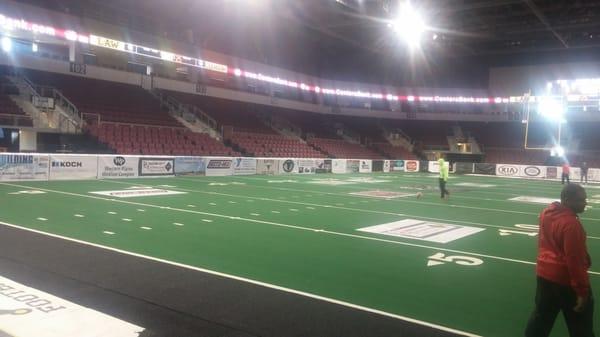 Love arena football. Time to go to work in this venue.