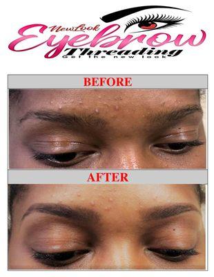 Eyebrow Treading done by New Look eyebrow Threading Artists. New Look Eyebrow Threading, 3007 Rigsby Ave, San Antonio, TX 78220