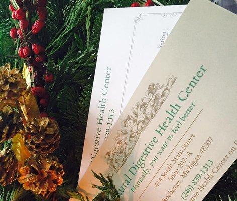 Reasons Why Natural Digestive Health Center Gift Certificates Are Perfect For Christmas: * Convenient! ~ You can order over the phone and h