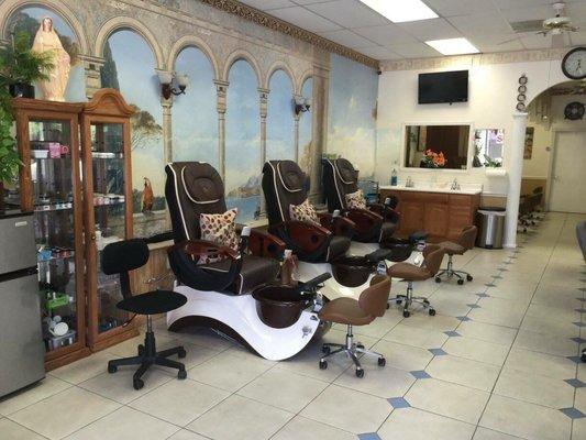 Brand new pedicure chairs