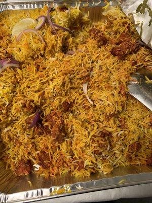 Chicken65 biryani