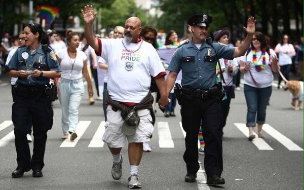 SPD at the Pride Parade every year.