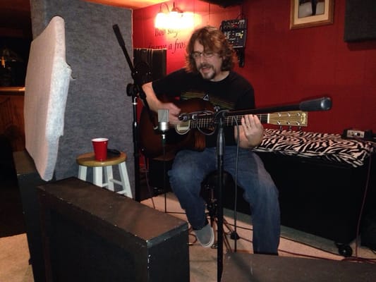 Tracking Dave and Gift Venezio for their debut album. Dave laying down guitar tracks with his new Martin.