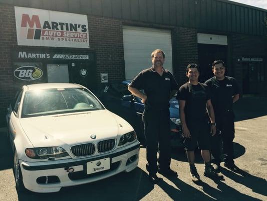 Our dedicated team will give excellent service on any BMW.  From 1960-2016
 Over 40 years collective experience.  A BMW only shop since 1992