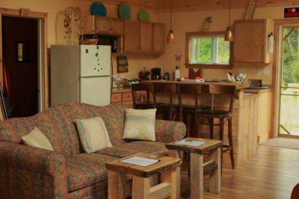 Living room & kitchen area