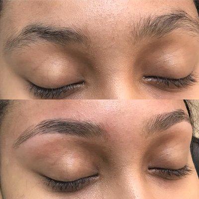 Eyebrow threading