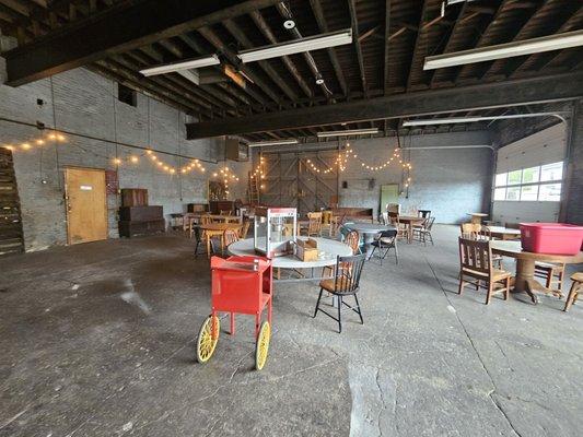 Event space in back.