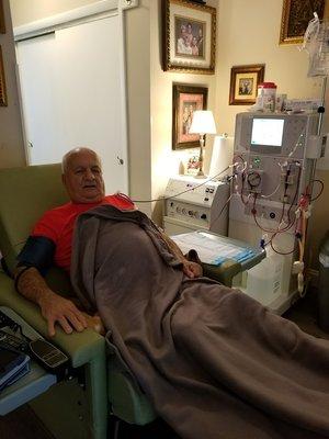 Home Hemodialysis provide the treatment at your home and on your schedule with assisted-staff every treatment.