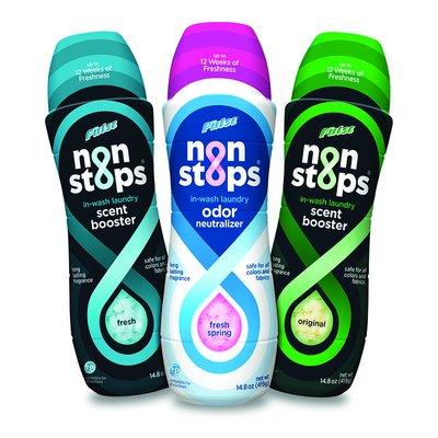 retail packaging design for a line of laundry scent boosters sold on amazon.com