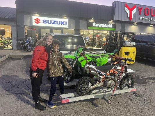 Brandie was so nice and helpful getting my son hooked up with a new KX