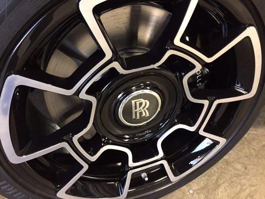 Polished these wheels on the Rolls Royce before protecting them with Ceramic Pro!