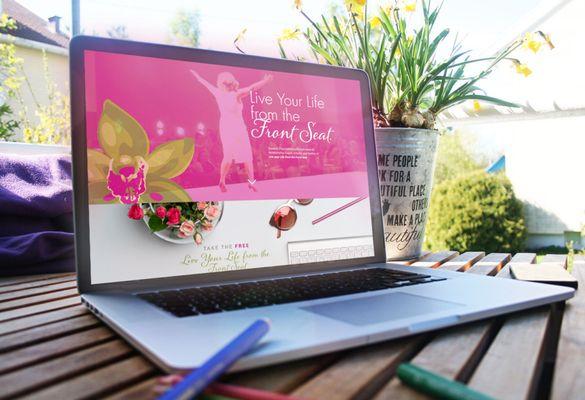 CEO of Front Seat Life Jessica Butts has a new website | Design by Fingerprint Marketing