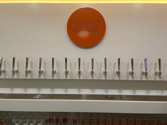 Tap beer area