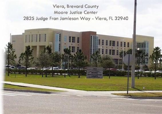 The main courthouse in Brevard County is the Viera Courthouse, located just off I-95 West of the Wickham Rd. exit.