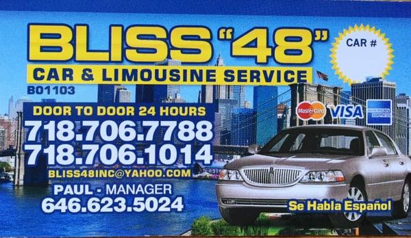 Bliss 48 Car Service